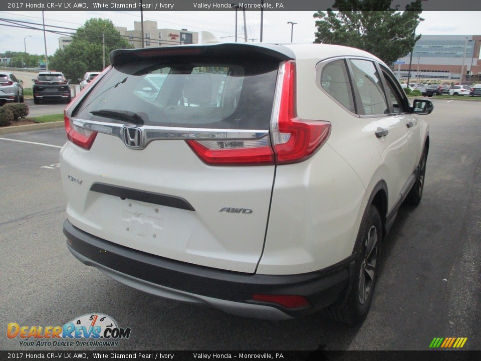 2017 Honda CR-V LX AWD White Diamond Pearl / Ivory Photo #5