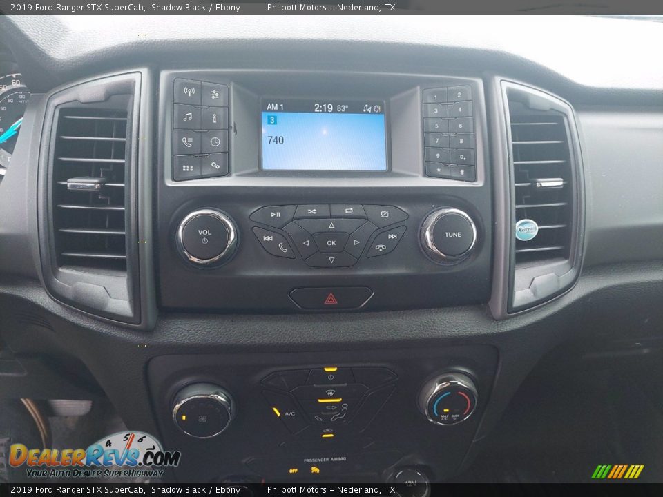 2019 Ford Ranger STX SuperCab Shadow Black / Ebony Photo #18