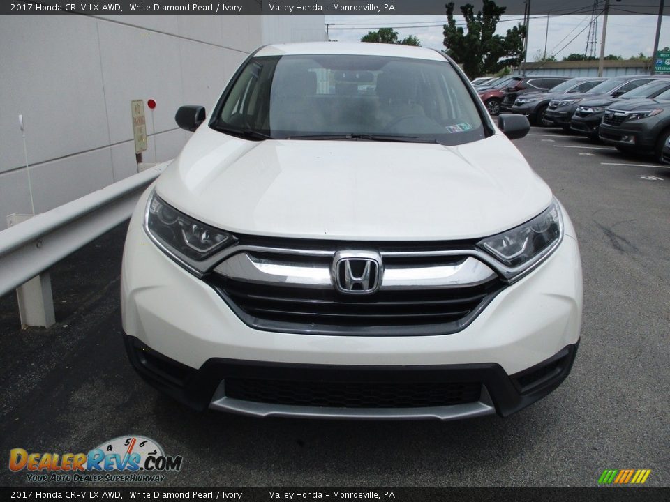 2017 Honda CR-V LX AWD White Diamond Pearl / Ivory Photo #8