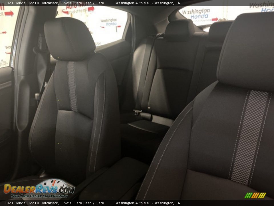2021 Honda Civic EX Hatchback Crystal Black Pearl / Black Photo #9
