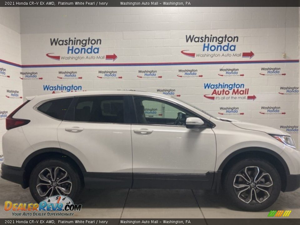 2021 Honda CR-V EX AWD Platinum White Pearl / Ivory Photo #2