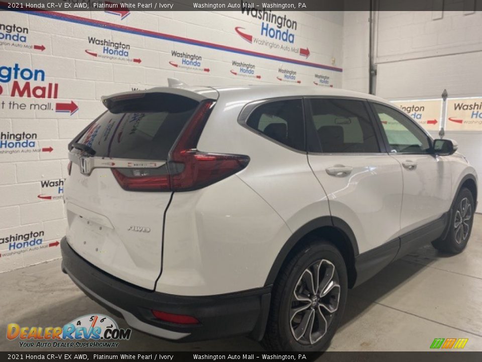 2021 Honda CR-V EX AWD Platinum White Pearl / Ivory Photo #3