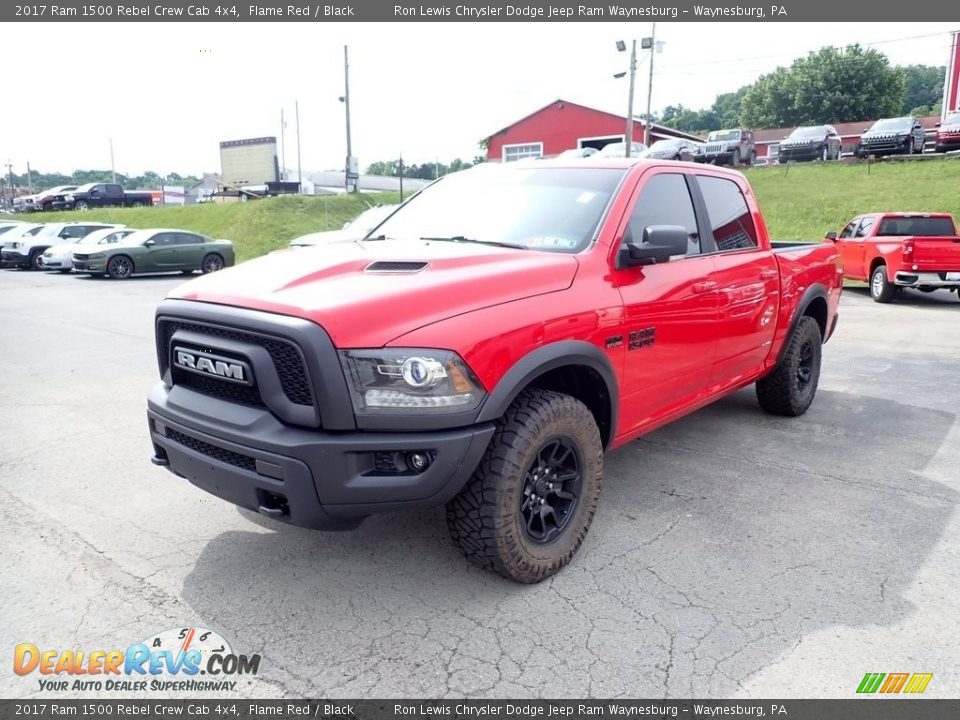 2017 Ram 1500 Rebel Crew Cab 4x4 Flame Red / Black Photo #1