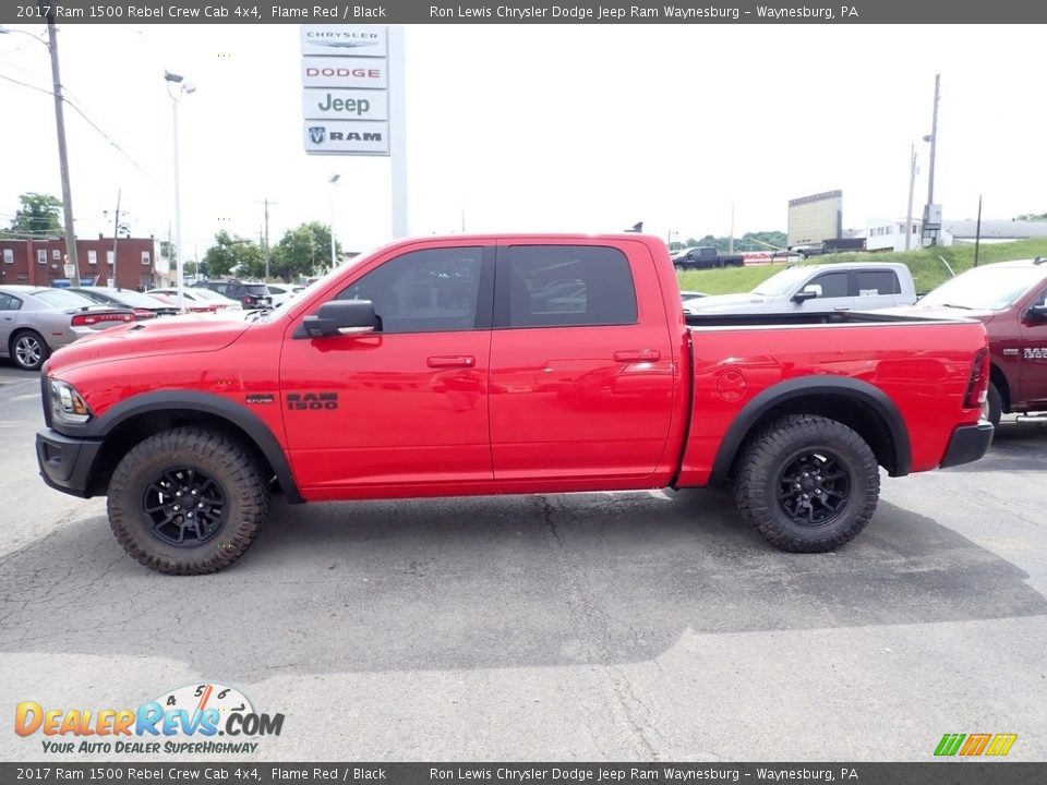 2017 Ram 1500 Rebel Crew Cab 4x4 Flame Red / Black Photo #2