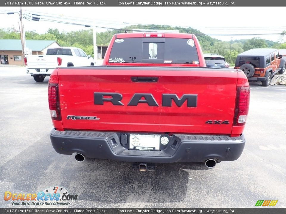 2017 Ram 1500 Rebel Crew Cab 4x4 Flame Red / Black Photo #4