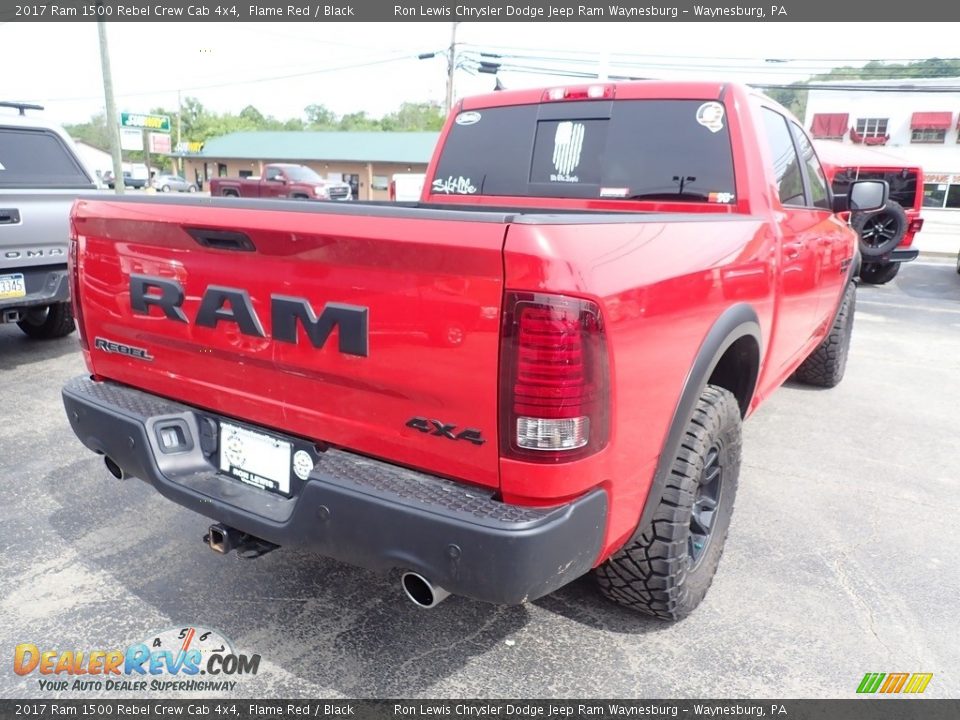 2017 Ram 1500 Rebel Crew Cab 4x4 Flame Red / Black Photo #5