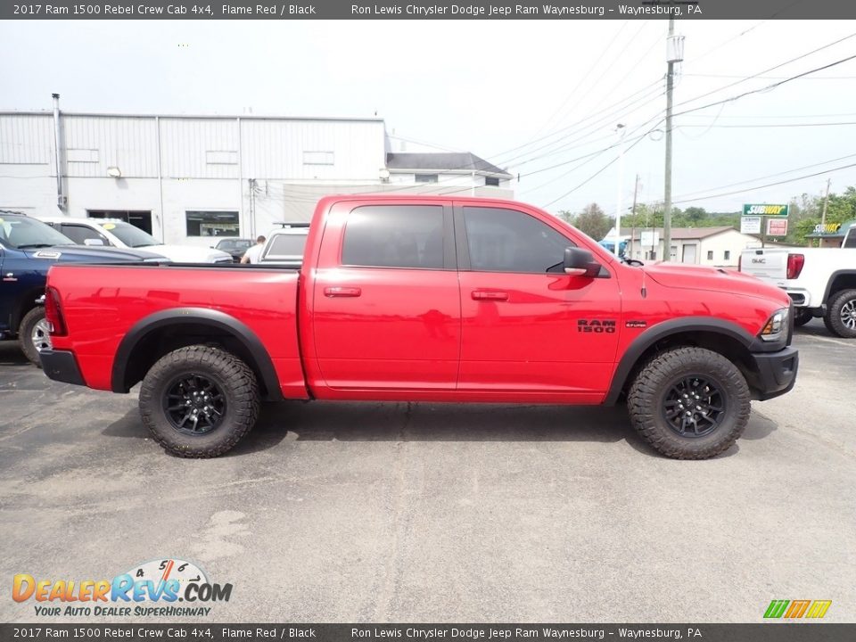 2017 Ram 1500 Rebel Crew Cab 4x4 Flame Red / Black Photo #6