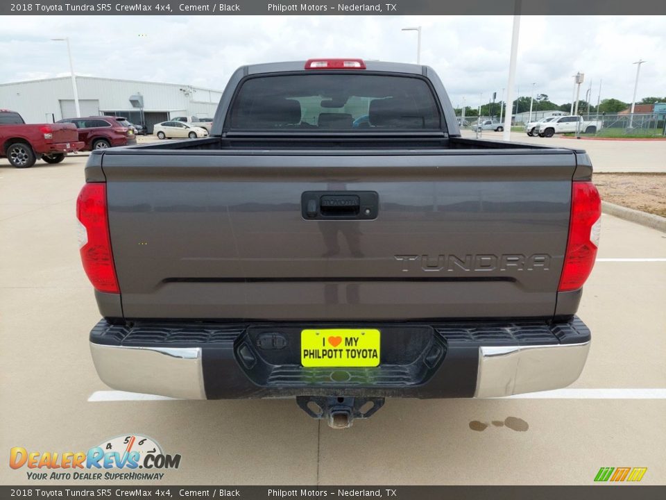 2018 Toyota Tundra SR5 CrewMax 4x4 Cement / Black Photo #5