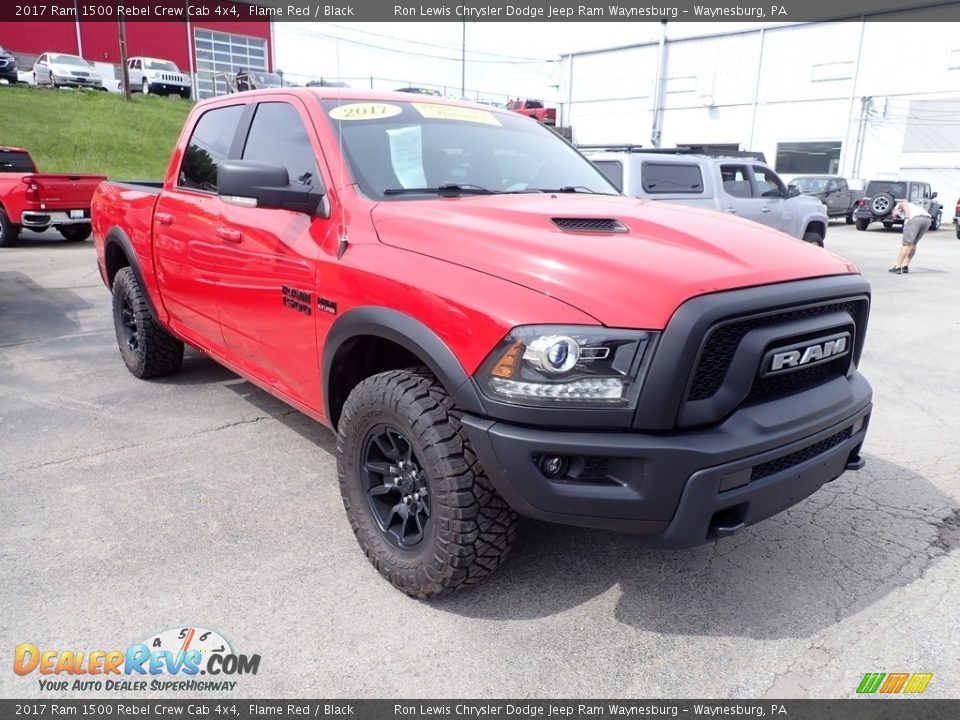 2017 Ram 1500 Rebel Crew Cab 4x4 Flame Red / Black Photo #7