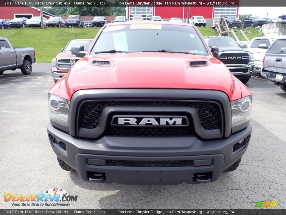 2017 Ram 1500 Rebel Crew Cab 4x4 Flame Red / Black Photo #8