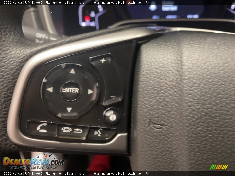 2021 Honda CR-V EX AWD Platinum White Pearl / Ivory Photo #13