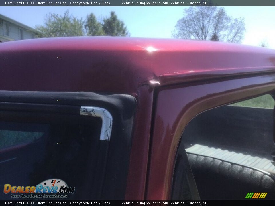 1979 Ford F100 Custom Regular Cab Candyapple Red / Black Photo #22