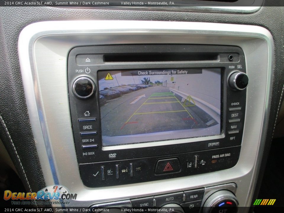 2014 GMC Acadia SLT AWD Summit White / Dark Cashmere Photo #15
