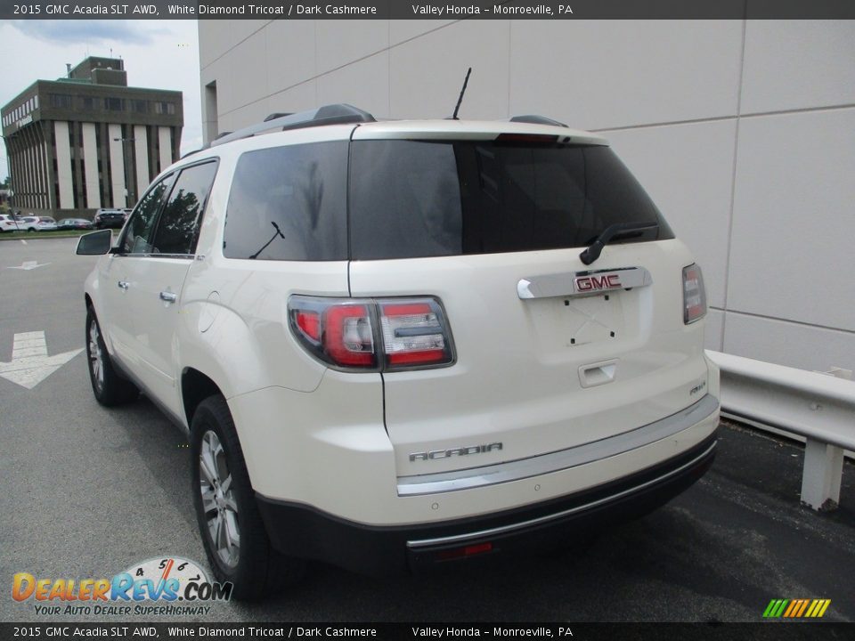 2015 GMC Acadia SLT AWD White Diamond Tricoat / Dark Cashmere Photo #3