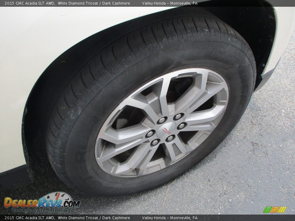 2015 GMC Acadia SLT AWD White Diamond Tricoat / Dark Cashmere Photo #7