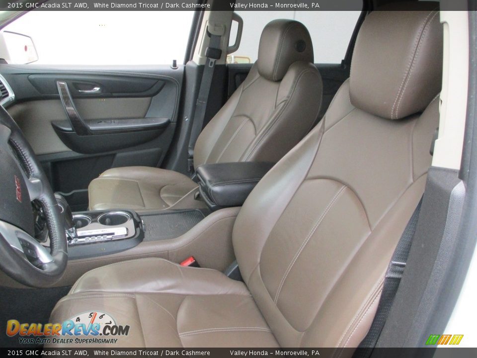 2015 GMC Acadia SLT AWD White Diamond Tricoat / Dark Cashmere Photo #11