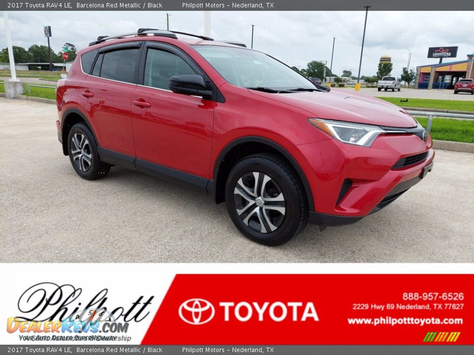 2017 Toyota RAV4 LE Barcelona Red Metallic / Black Photo #1