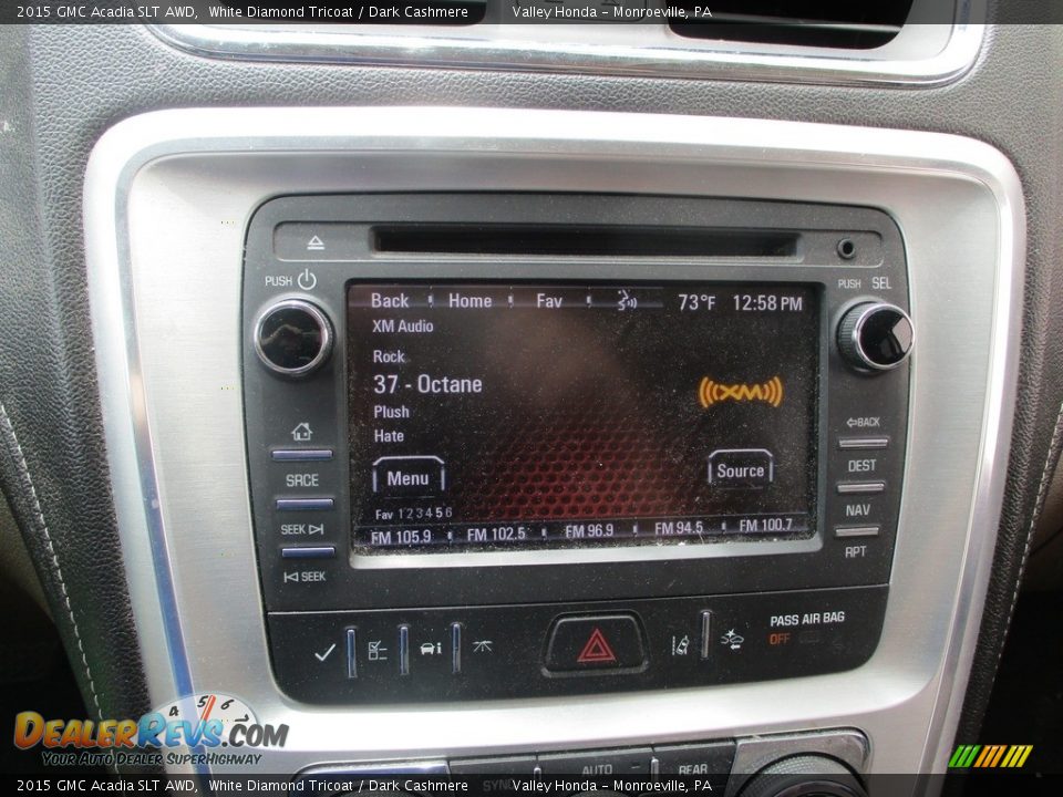 2015 GMC Acadia SLT AWD White Diamond Tricoat / Dark Cashmere Photo #15