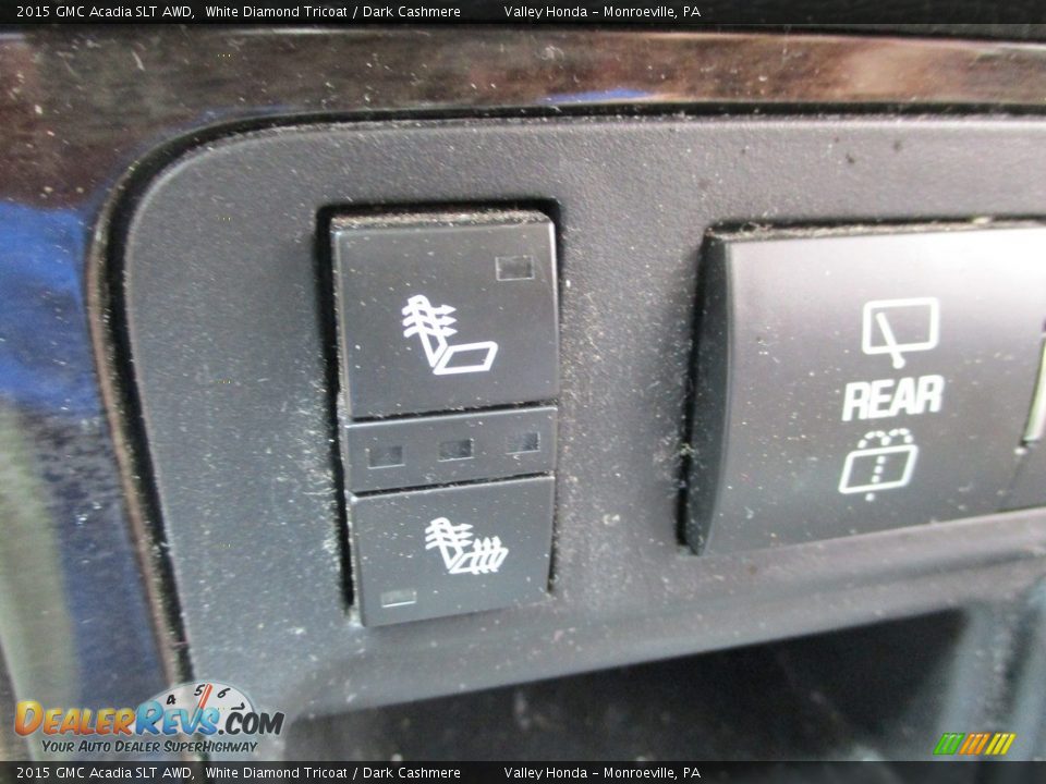 2015 GMC Acadia SLT AWD White Diamond Tricoat / Dark Cashmere Photo #17