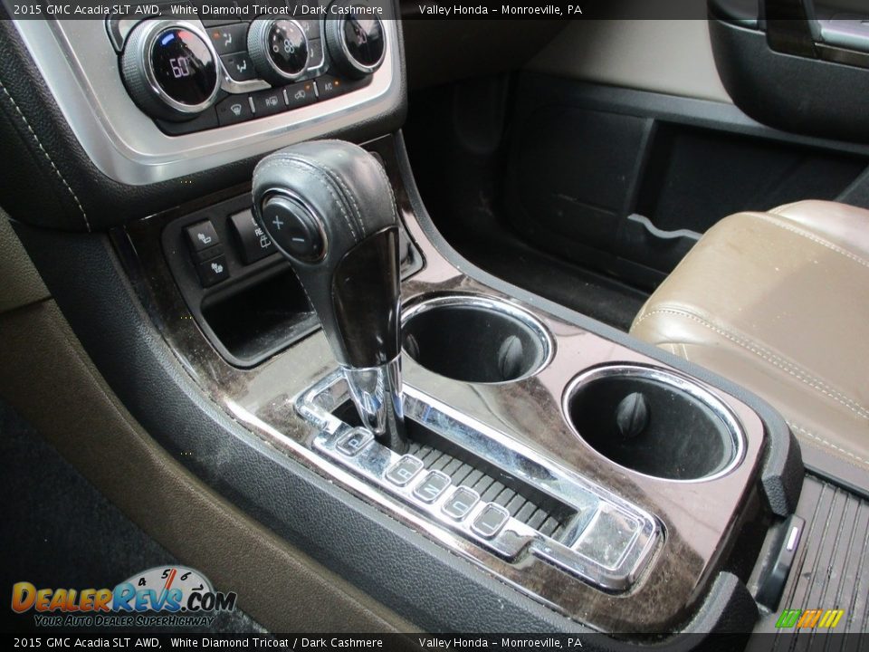 2015 GMC Acadia SLT AWD White Diamond Tricoat / Dark Cashmere Photo #18