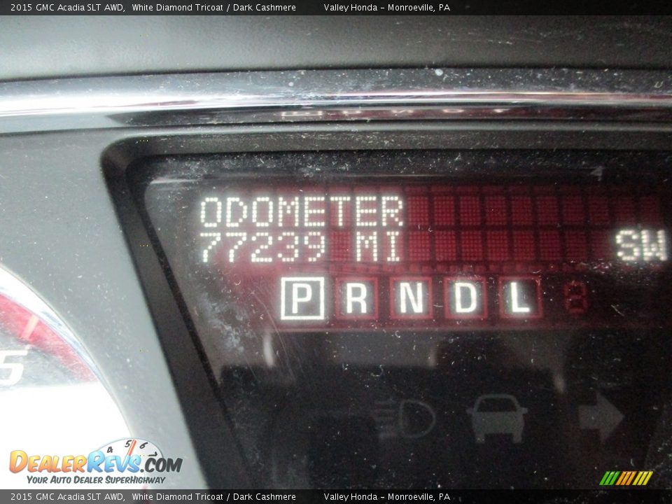 2015 GMC Acadia SLT AWD White Diamond Tricoat / Dark Cashmere Photo #20