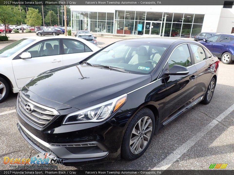 2017 Hyundai Sonata Sport Phantom Black / Gray Photo #1