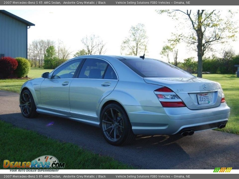 2007 Mercedes-Benz S 65 AMG Sedan Andorite Grey Metallic / Black Photo #35