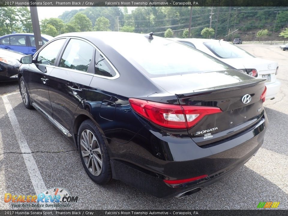 2017 Hyundai Sonata Sport Phantom Black / Gray Photo #2