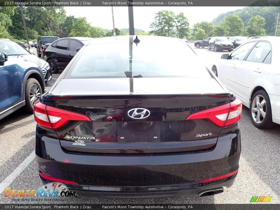 2017 Hyundai Sonata Sport Phantom Black / Gray Photo #3