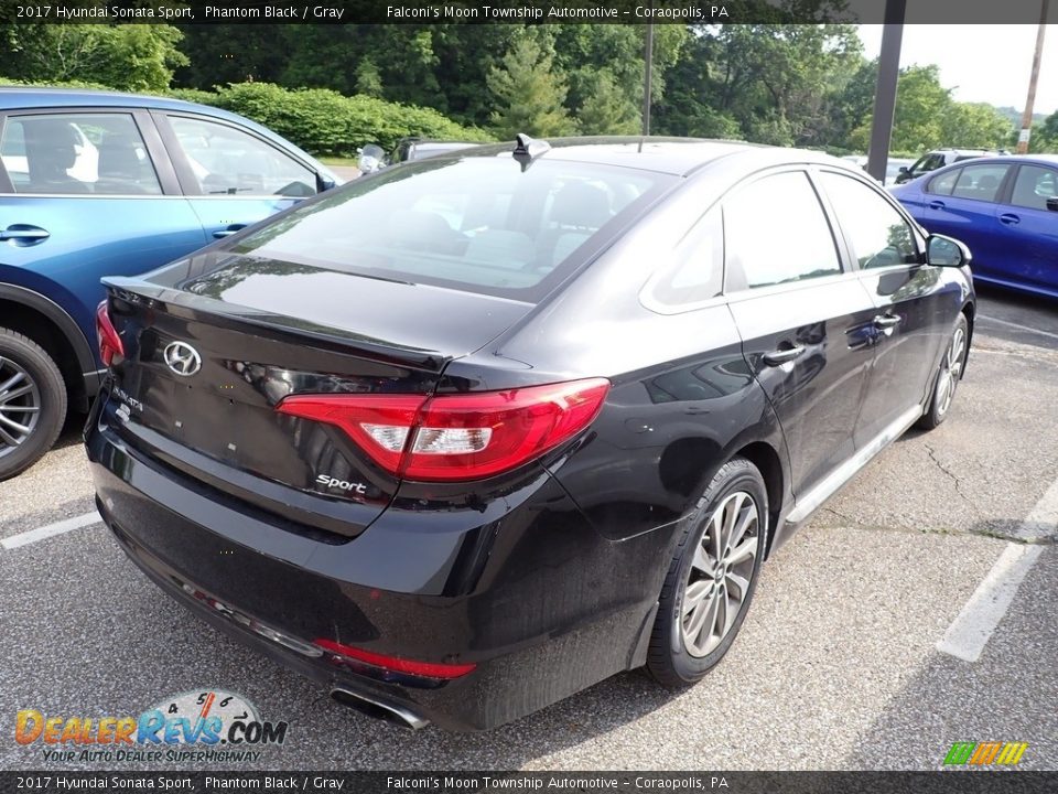 2017 Hyundai Sonata Sport Phantom Black / Gray Photo #4