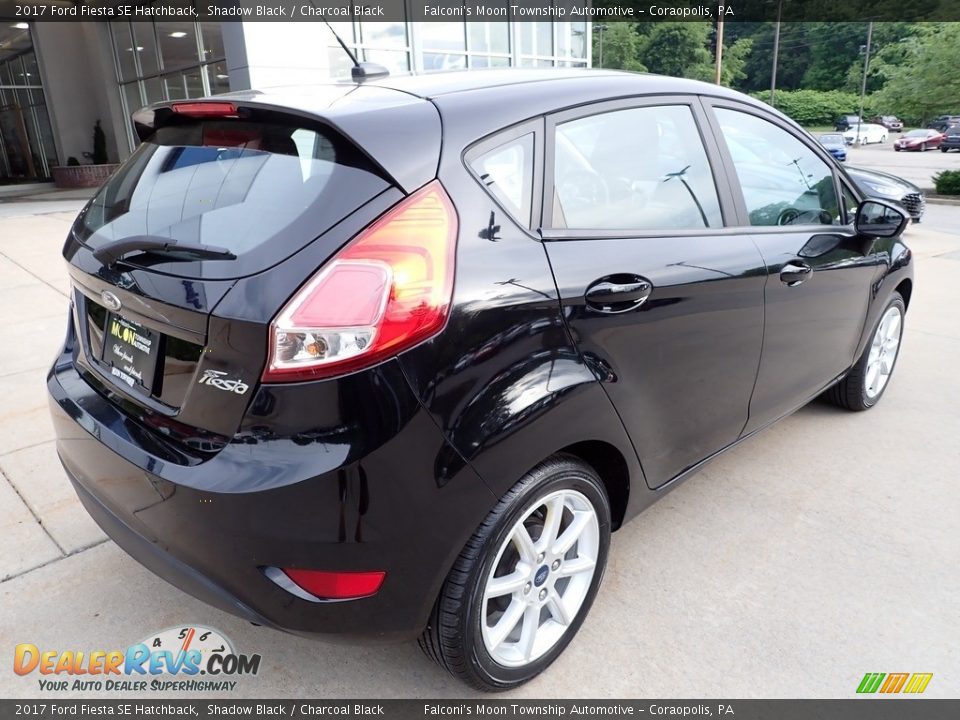 2017 Ford Fiesta SE Hatchback Shadow Black / Charcoal Black Photo #2