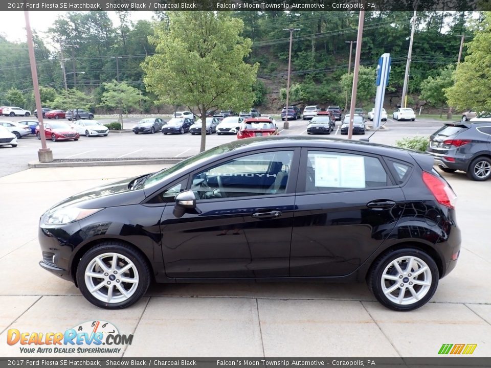 2017 Ford Fiesta SE Hatchback Shadow Black / Charcoal Black Photo #6