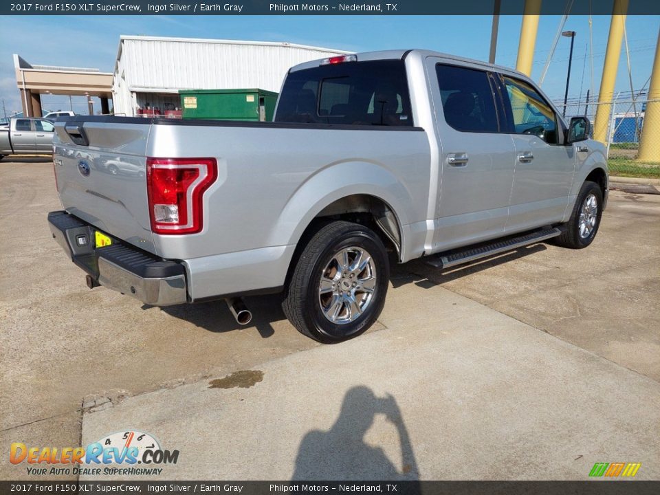 2017 Ford F150 XLT SuperCrew Ingot Silver / Earth Gray Photo #3