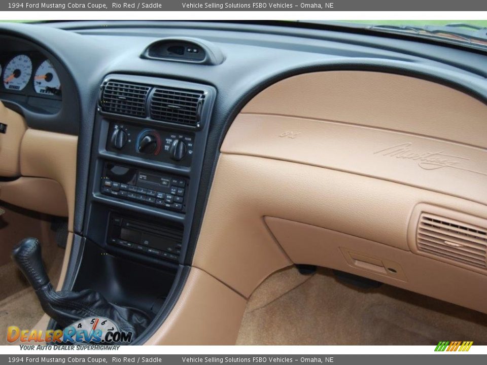 1994 Ford Mustang Cobra Coupe Rio Red / Saddle Photo #6