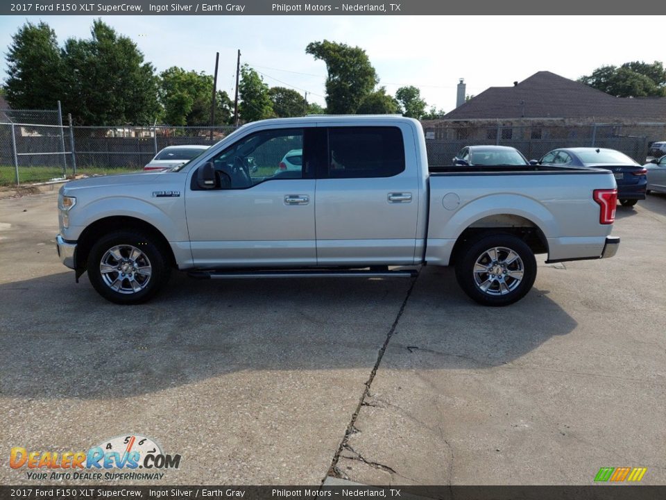 2017 Ford F150 XLT SuperCrew Ingot Silver / Earth Gray Photo #4