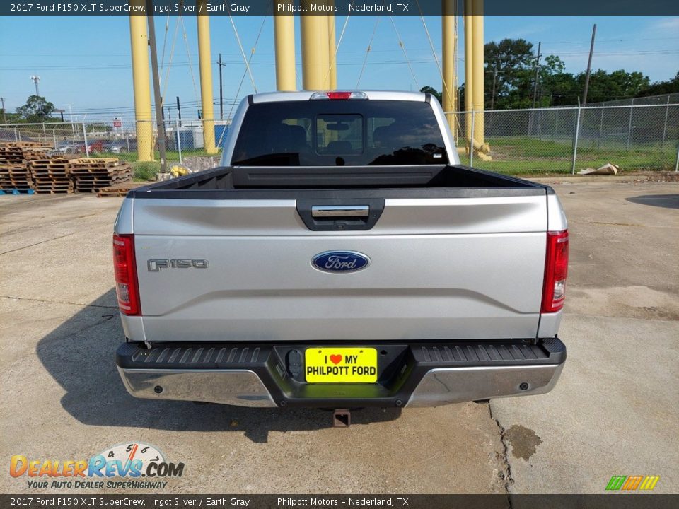 2017 Ford F150 XLT SuperCrew Ingot Silver / Earth Gray Photo #5