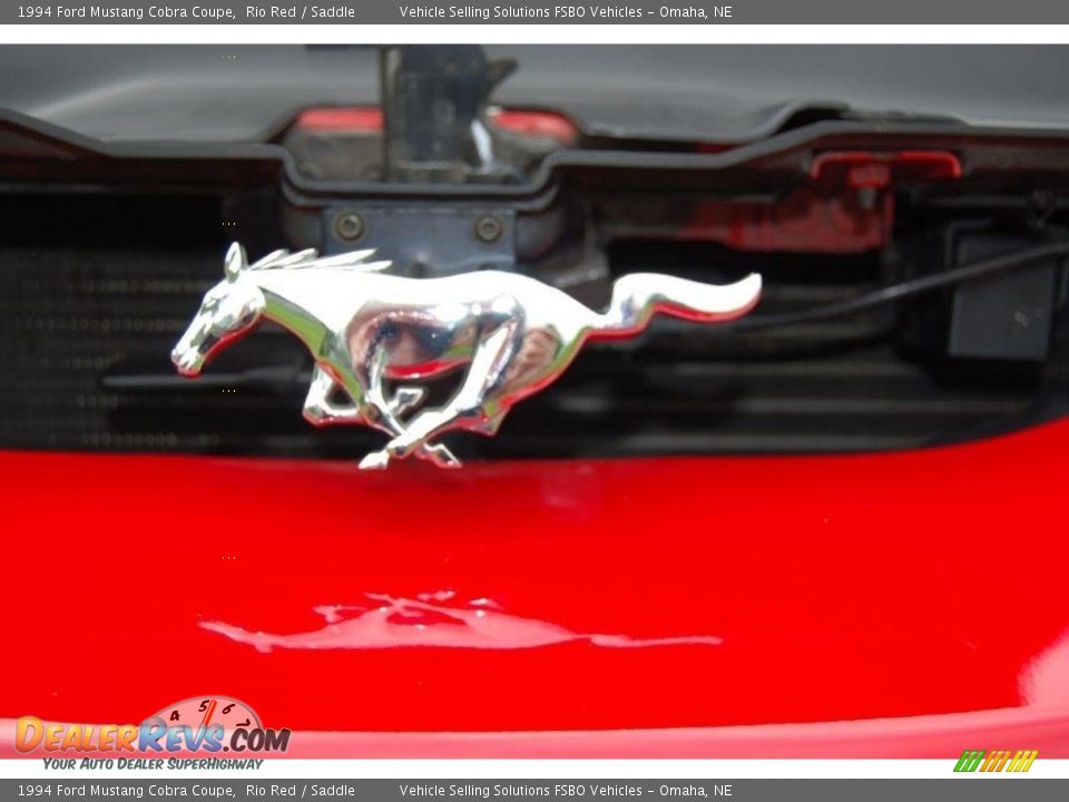 1994 Ford Mustang Cobra Coupe Rio Red / Saddle Photo #8