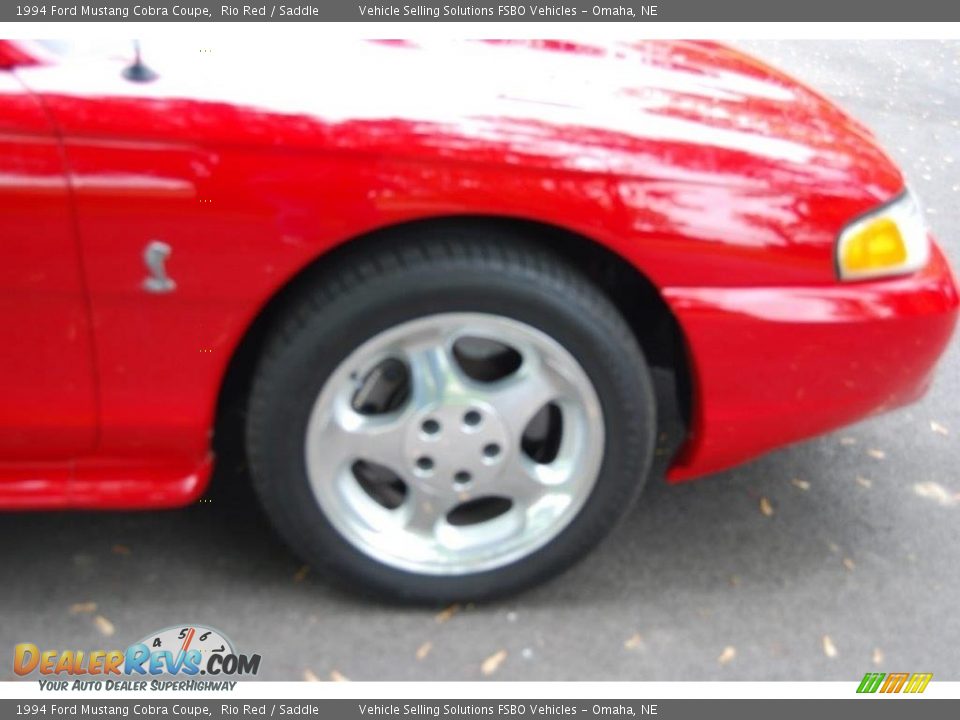 1994 Ford Mustang Cobra Coupe Rio Red / Saddle Photo #10