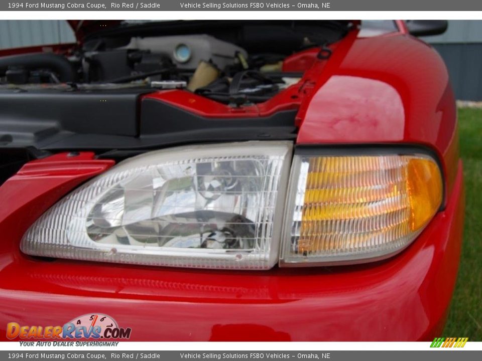 1994 Ford Mustang Cobra Coupe Rio Red / Saddle Photo #11