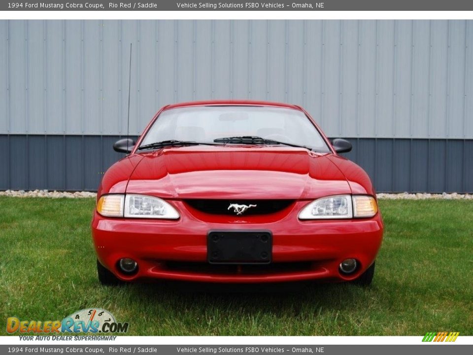 1994 Ford Mustang Cobra Coupe Rio Red / Saddle Photo #13