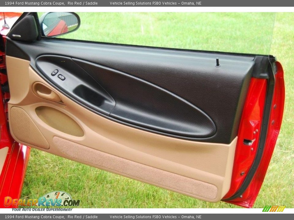 1994 Ford Mustang Cobra Coupe Rio Red / Saddle Photo #16