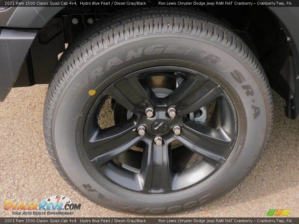 2021 Ram 1500 Classic Quad Cab 4x4 Hydro Blue Pearl / Diesel Gray/Black Photo #10