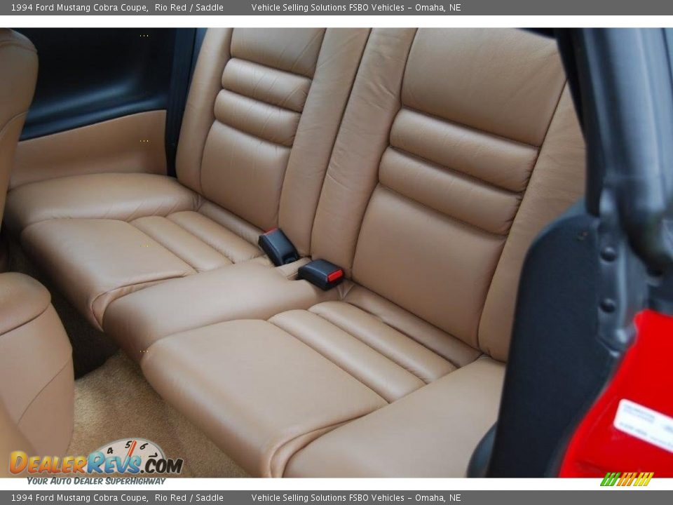 Rear Seat of 1994 Ford Mustang Cobra Coupe Photo #18