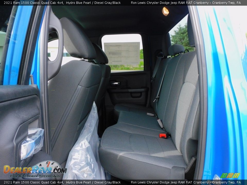 2021 Ram 1500 Classic Quad Cab 4x4 Hydro Blue Pearl / Diesel Gray/Black Photo #12