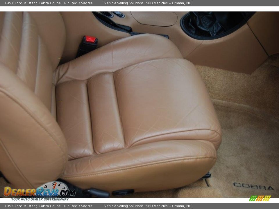 1994 Ford Mustang Cobra Coupe Rio Red / Saddle Photo #19