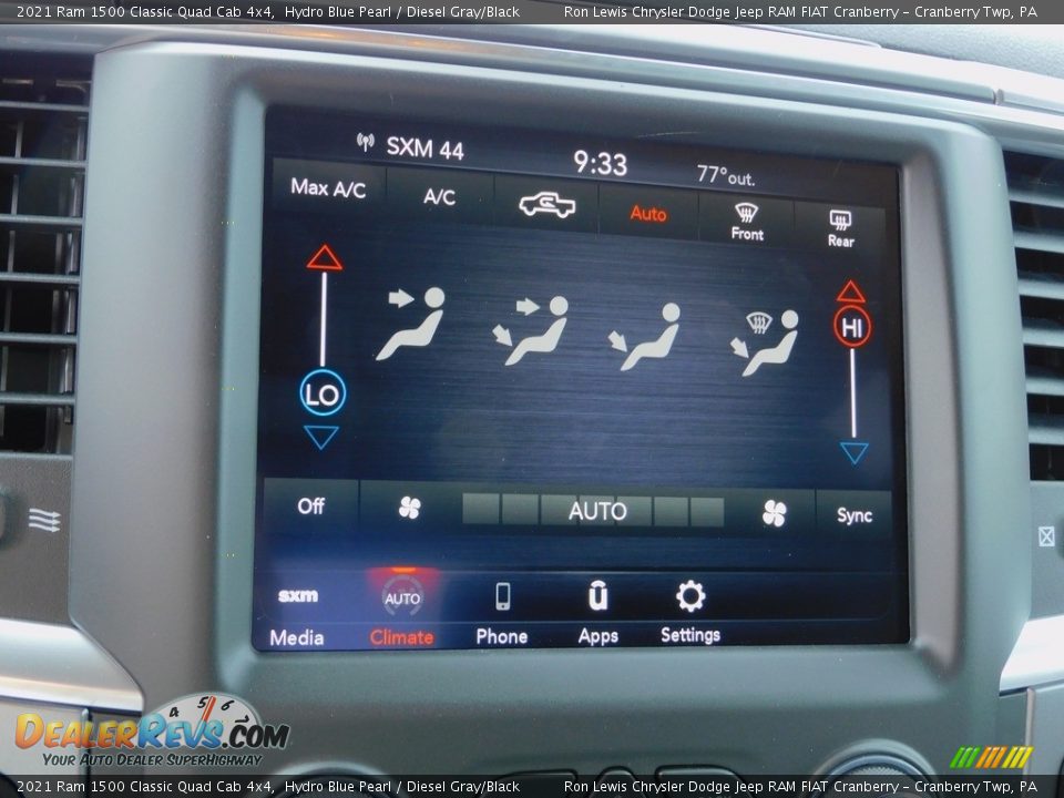 2021 Ram 1500 Classic Quad Cab 4x4 Hydro Blue Pearl / Diesel Gray/Black Photo #16