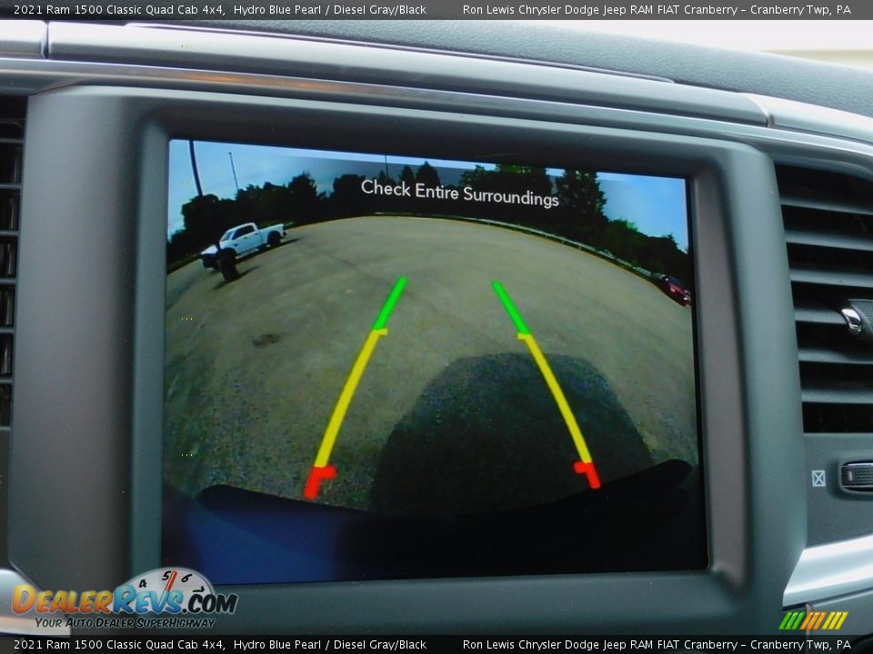 2021 Ram 1500 Classic Quad Cab 4x4 Hydro Blue Pearl / Diesel Gray/Black Photo #17