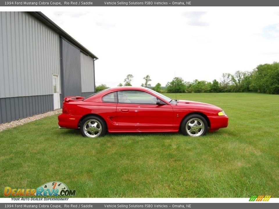 1994 Ford Mustang Cobra Coupe Rio Red / Saddle Photo #27