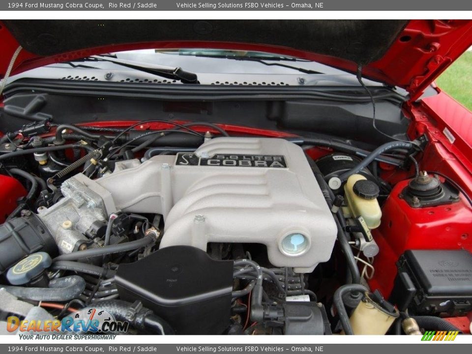 1994 Ford Mustang Cobra Coupe Rio Red / Saddle Photo #30