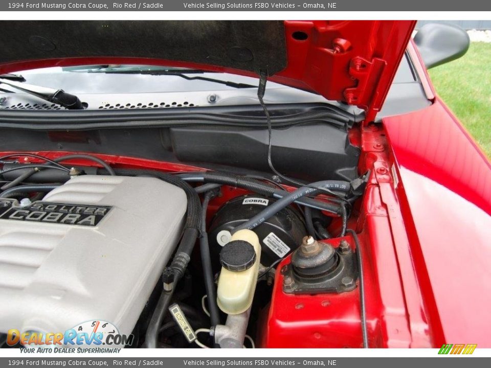 1994 Ford Mustang Cobra Coupe Rio Red / Saddle Photo #31